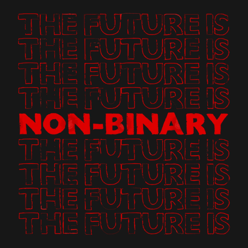 The Future Is Non Binary Gender Identity Genderqueer Medium-length Apron | Artistshot