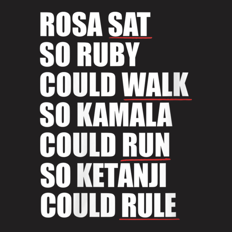 Womens Rosa Sat Ruby Walk Kamala Run So Ketanji Could Rule Kbj Meme V T-shirt | Artistshot