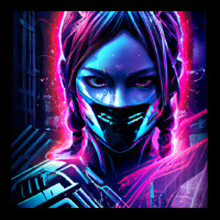 Fille Cyberpunk Fonds Dcran Cyberpunk 4k Oeuvre Cyberpunk Art Conceptu Pocket T-shirt | Artistshot