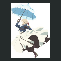 Violet Evergarden Parasol Minimalist Art Poster Women's Triblend Scoop T-shirt | Artistshot