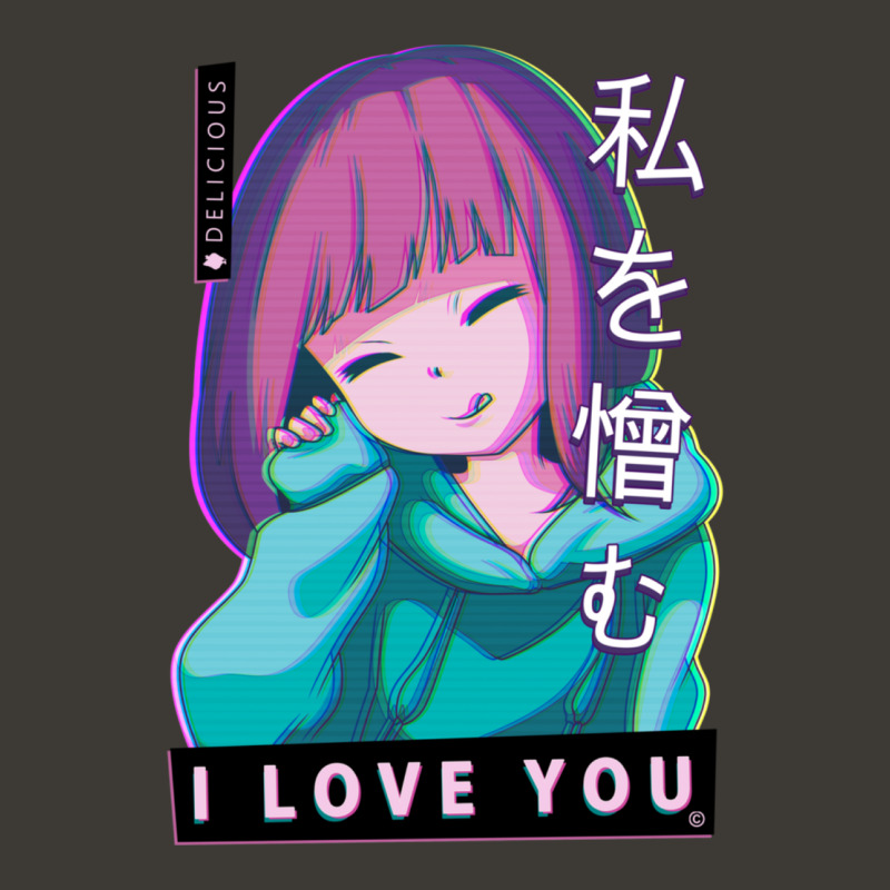 Hate Me I Love You Aesthetic Vaporwave Anime Girl Bucket Hat | Artistshot