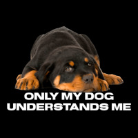 Only My Dog Understands Me Design Women's V-neck T-shirt | Artistshot