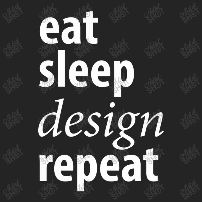 Eat Sleep Design Repeat 3/4 Sleeve Shirt | Artistshot