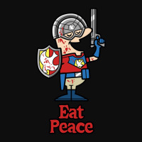 Eat Peace Funny Peacemaker Crop Top | Artistshot