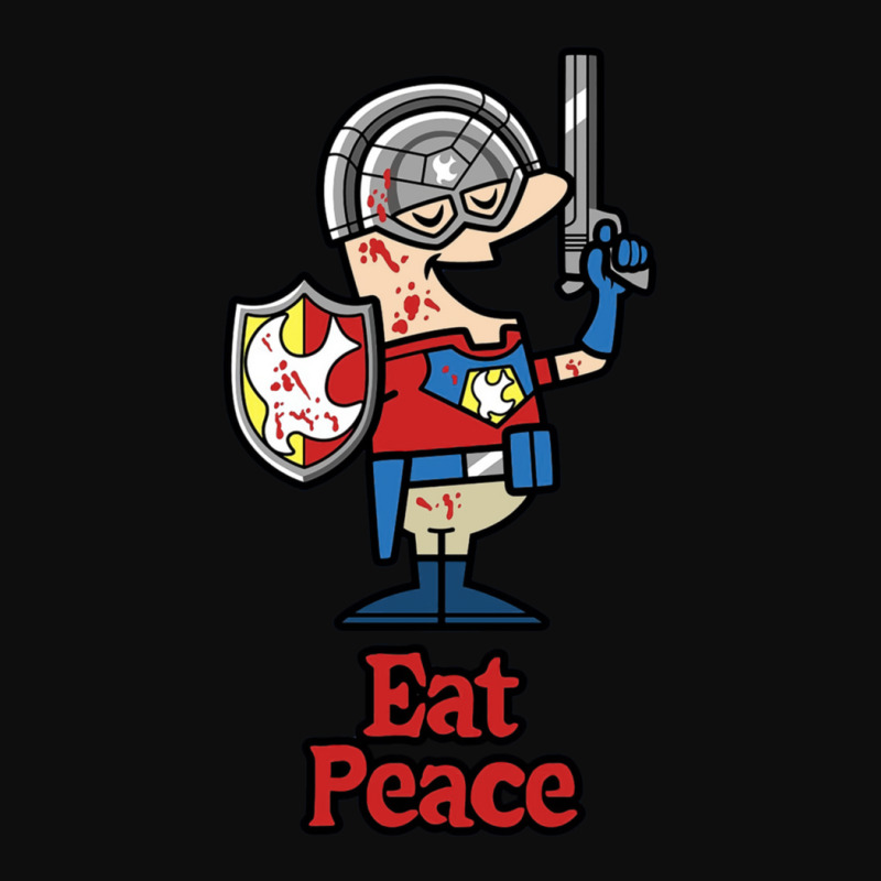 Eat Peace Funny Peacemaker Crop Top | Artistshot