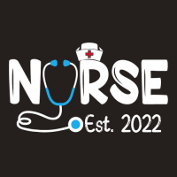 Nurse Est 2022 Rn Nursing School Graduation Graduate Tank Top | Artistshot