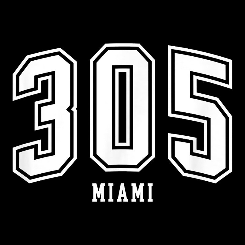 305 Miami Fl Arched Athletic Design T Shirt Graphic T-shirt | Artistshot