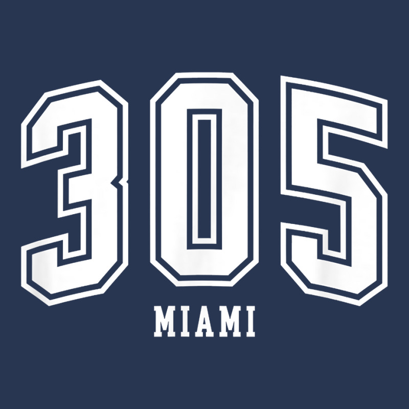 305 Miami Fl Arched Athletic Design T Shirt Men Denim Jacket | Artistshot