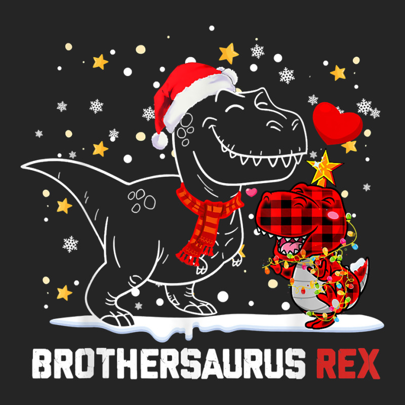 Brothersaurus Brother Dinosaur Christmas Pajamas Trex Family T Shirt Unisex Hoodie | Artistshot