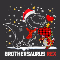 Brothersaurus Brother Dinosaur Christmas Pajamas Trex Family T Shirt Vintage Short | Artistshot