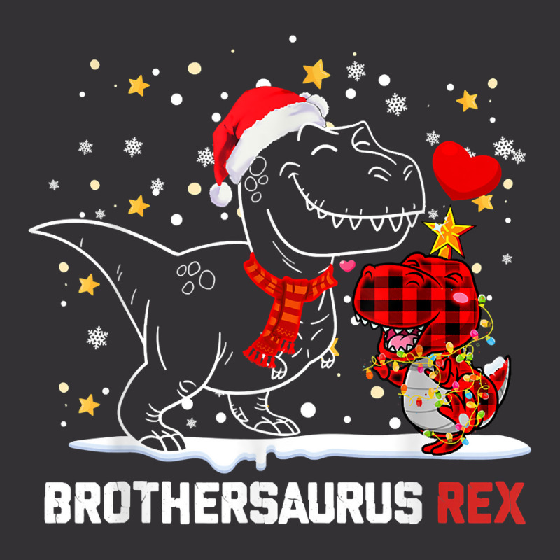 Brothersaurus Brother Dinosaur Christmas Pajamas Trex Family T Shirt Vintage Short | Artistshot