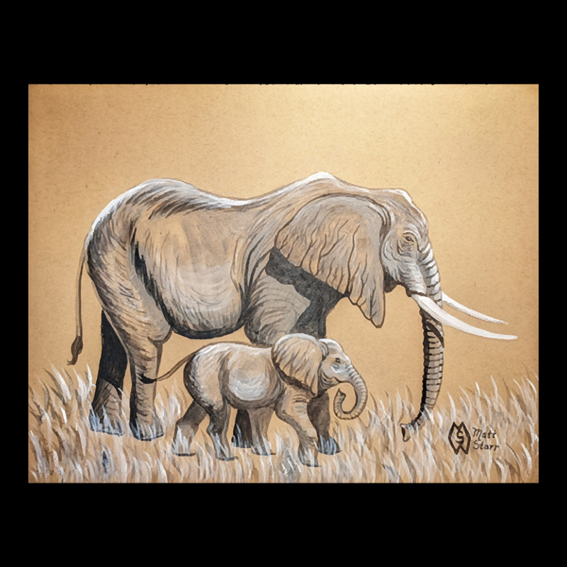 Trending Elephant Mom With Baby Adjustable Cap by Ledford Leslie | Artistshot