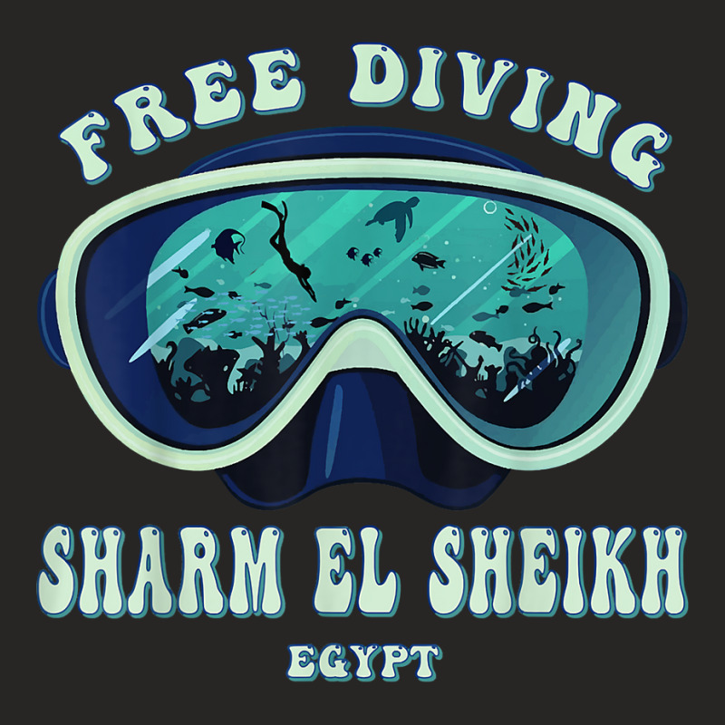 Free Diving, Sharm El Sheikh Egypt Underwater Divers Mask T Shirt Ladies Fitted T-Shirt by deemerx8lmshare | Artistshot