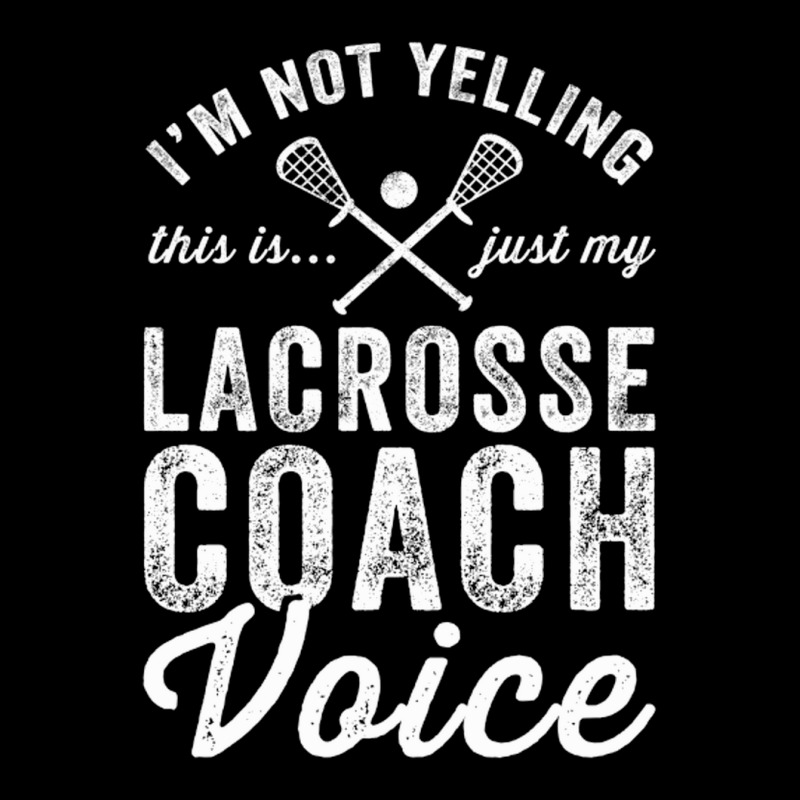 Im Not Yelling This Is Just My Lacrosse Coach Voic Adjustable Cap by ClarityDade | Artistshot