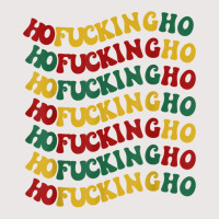 Ho Fucking Ho Funny Christmas Groovy Retro Festive Wavy Text T Shirt Pocket T-shirt | Artistshot