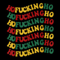 Ho Fucking Ho Funny Christmas Groovy Retro Festive Wavy Text T Shirt Men's Long Sleeve Pajama Set | Artistshot