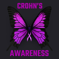 Crohn's Awareness Butterfly Unisex Sherpa-lined Denim Jacket | Artistshot