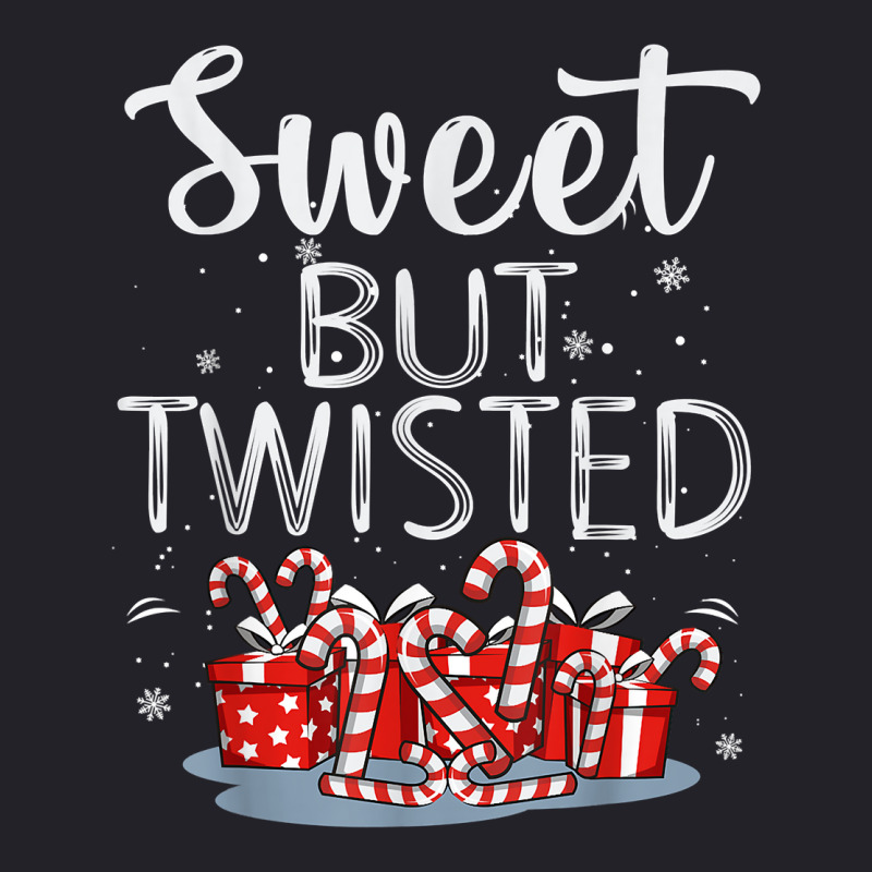 Sweet But Twisted Candy Cane Funny Christmas T Shirt Unisex Sherpa-lined Denim Jacket | Artistshot