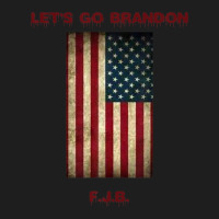 Love Brandon Let's Go American Flag Sideways Distress Classic T-shirt | Artistshot