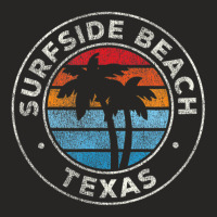 Trending Surfside Beach Texas Tx Vintage Retro 70s Ladies Fitted T-shirt | Artistshot