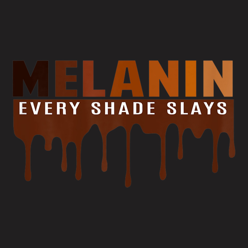 Womens Drippin Melanin Every Shade Slays Black History Gift _003 T-shirt | Artistshot