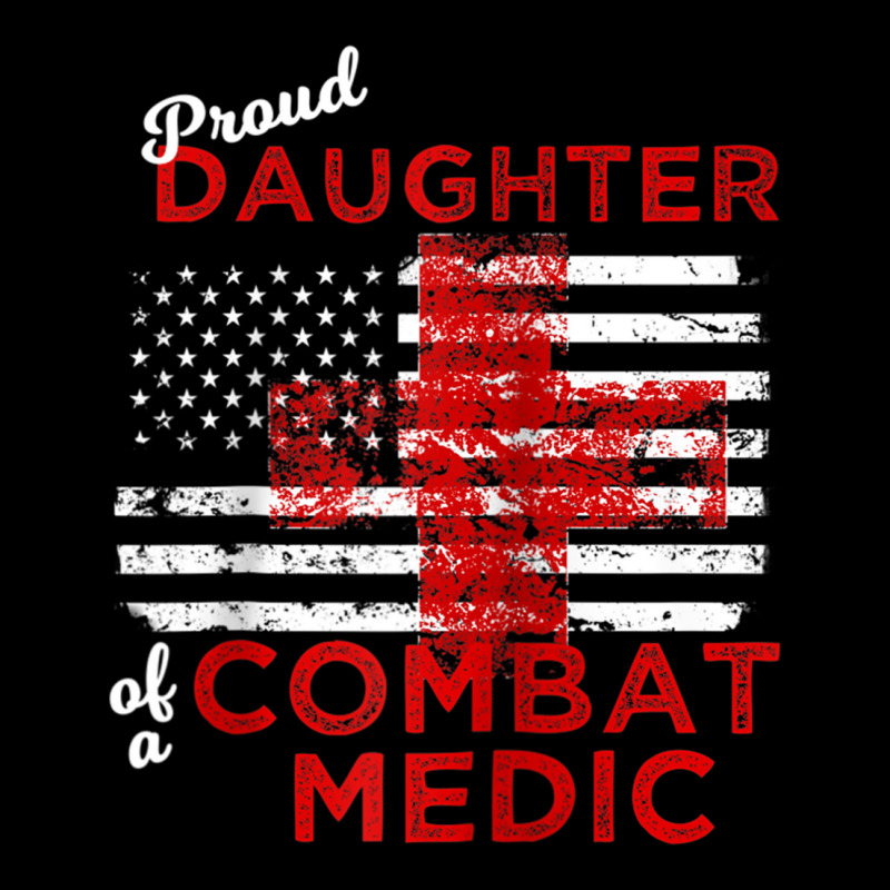 Proud Daughter Of A Combat Medic Distressed Flag Raglan Baseball Tee Adjustable Cap by nasson | Artistshot