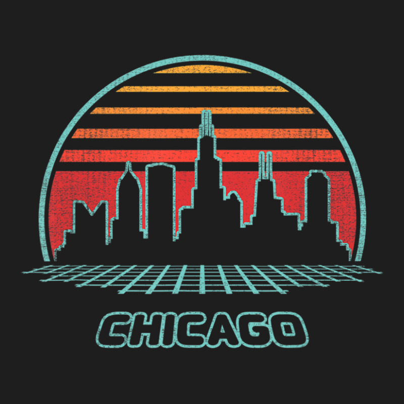 Limited Edition Chicago City Skyline Retro 80s Style Souvenir Classic T-shirt by haodinhvan1 | Artistshot