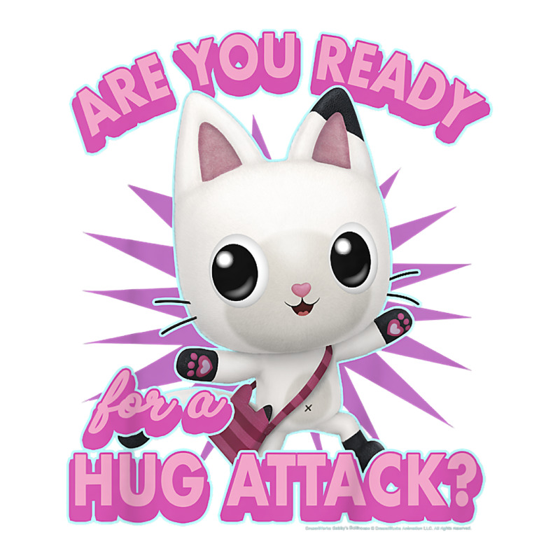 Kids Gabby's Dollhouse Pandy Paws Are You Ready For A Hug Attack T Shi Unisex Hoodie | Artistshot