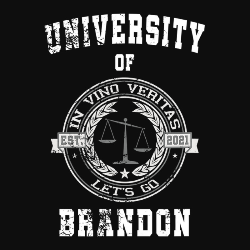 Brandon University, Lets Go, In Vino Veritas, Used Look Crop Top by zirulovuc | Artistshot