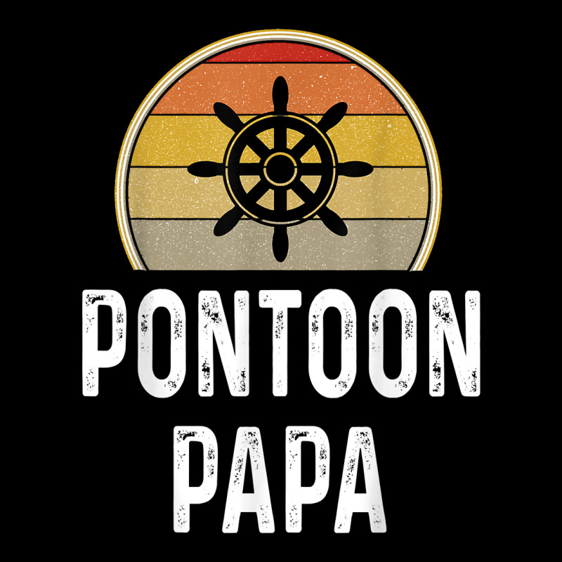 Mens Funny Pontoon Papa Shirt Boat Owner Gifts Grandpa Dad Retro T Shi Lightweight Hoodie | Artistshot