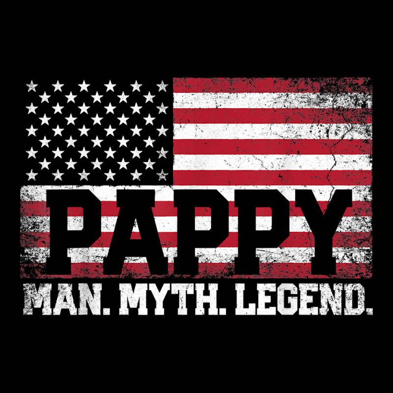 Mens Pappy The Man Myth Legend American Flag Father's Day Gift T Shirt Graphic T-shirt | Artistshot