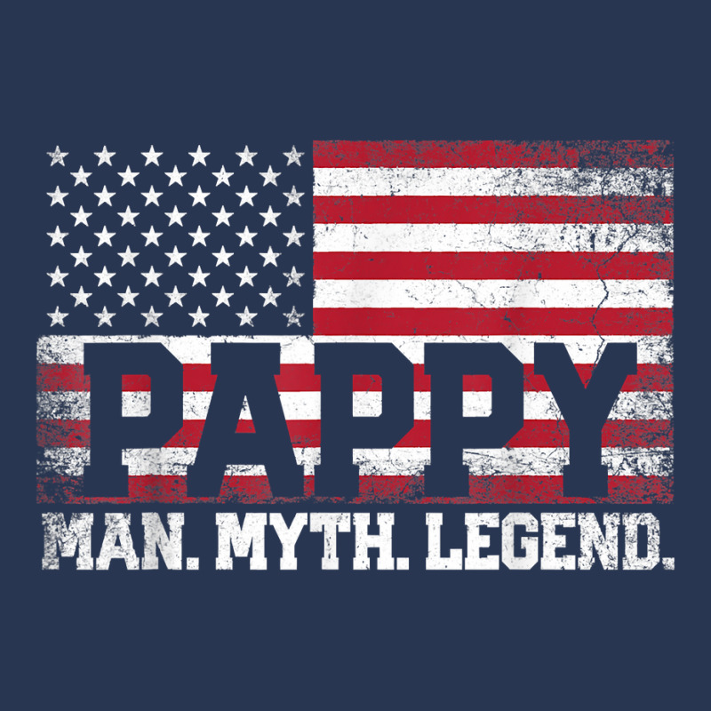 Mens Pappy The Man Myth Legend American Flag Father's Day Gift T Shirt Men Denim Jacket | Artistshot