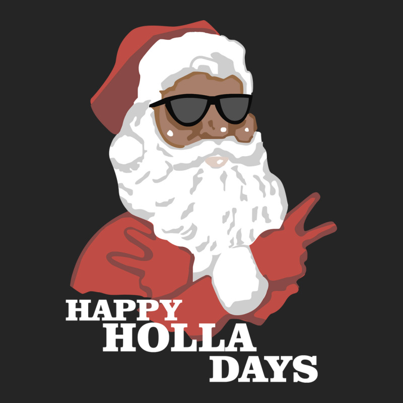 Christmas Happy Holla Days African American Santa Hoodie Unisex Hoodie | Artistshot