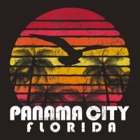 Vintage Retro Panama City Fl Florida Sunset Distressed Style Tank Top | Artistshot