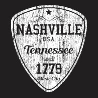 Nashville T Shirt Country Music City Guitar Pick Tee Gift T Shirt T-shirt | Artistshot