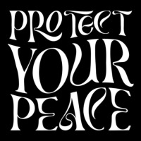 Vintage Retro Protect Your Peace Inspirational Hippie Adjustable Cap | Artistshot