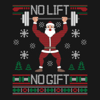 No Lift No Gift Santa Gym Workout Ugly Christmas Sweater Sweatshirt Flannel Shirt | Artistshot