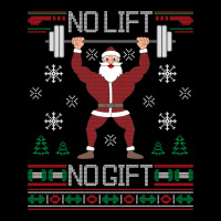 No Lift No Gift Santa Gym Workout Ugly Christmas Sweater Sweatshirt Pocket T-shirt | Artistshot