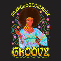 Limited Edition Unapologetically Groovy Black 70s Dance Party Peace T-shirt | Artistshot