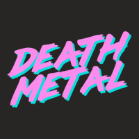 Limited Edition Death Metal Sarcastic 1980s Retrowave Brush Ladies Fitted T-shirt | Artistshot