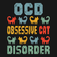 Ocd Obsessive Cat Disorder Funny Cat Lover Gift T Shirt Flannel Shirt | Artistshot