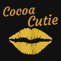 Womens Cocoa Cutie Sexy Gold Lips Cute Melanin Portrait Canvas Print | Artistshot