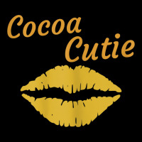 Womens Cocoa Cutie Sexy Gold Lips Cute Melanin V-neck Tee | Artistshot