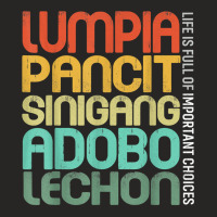 Filipino Philippine Food Lumpia Pancit Sinigang Adobo Lechon T Shirt Ladies Fitted T-shirt | Artistshot