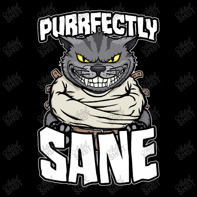 Hot Trend Purrfectly Sane Crazy Cat Lady Funny Mad Cat Lover Halloween Pocket T-Shirt by macklinsampson | Artistshot