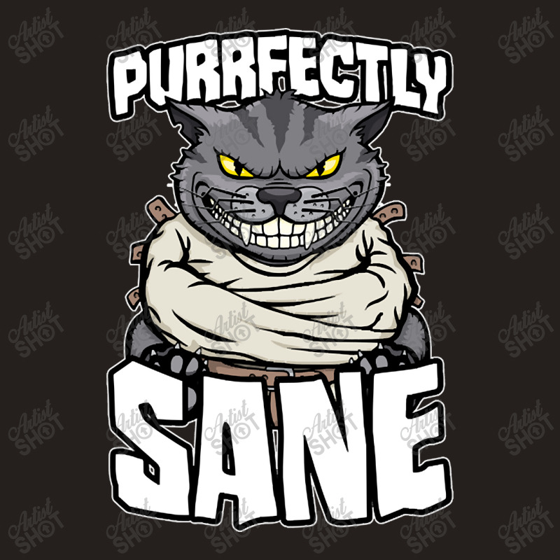 Hot Trend Purrfectly Sane Crazy Cat Lady Funny Mad Cat Lover Halloween Tank Top by macklinsampson | Artistshot