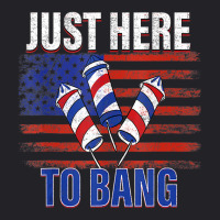 Hot Trend Just Here To Bang Fireworks Funny 4th Of July Youth Tee | Artistshot