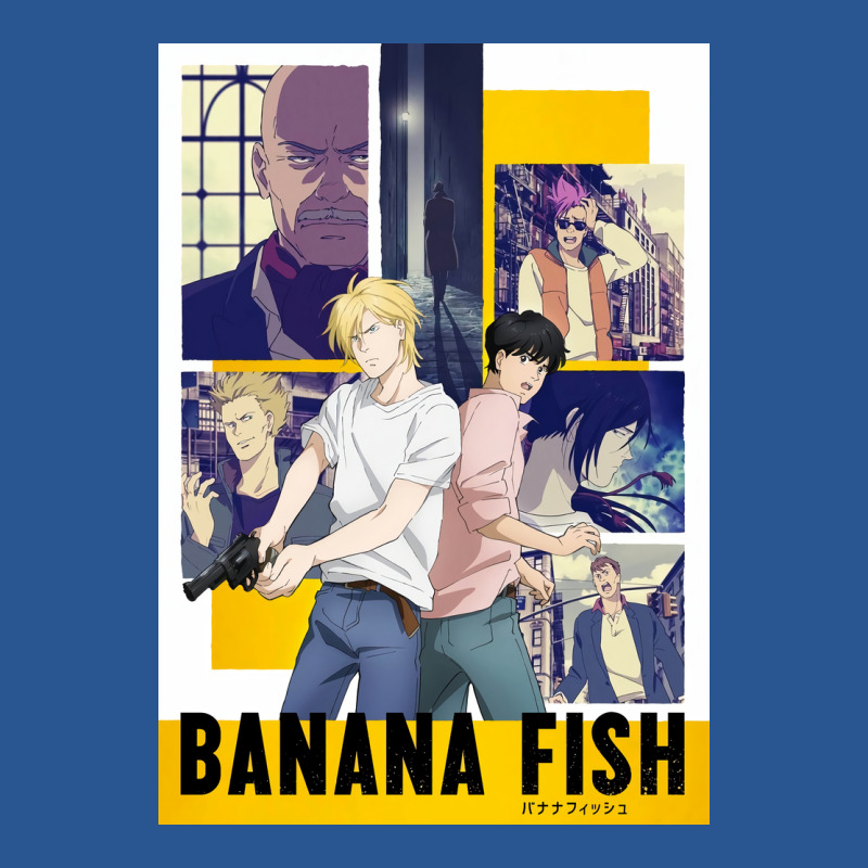 Banana Fish Poster Blue T-Shirt by woelkelytjeb | Artistshot