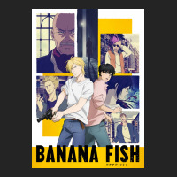 Banana Fish Poster Blue 3/4 Sleeve Shirt | Artistshot