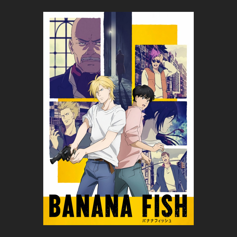 Banana Fish Poster Blue 3/4 Sleeve Shirt by woelkelytjeb | Artistshot